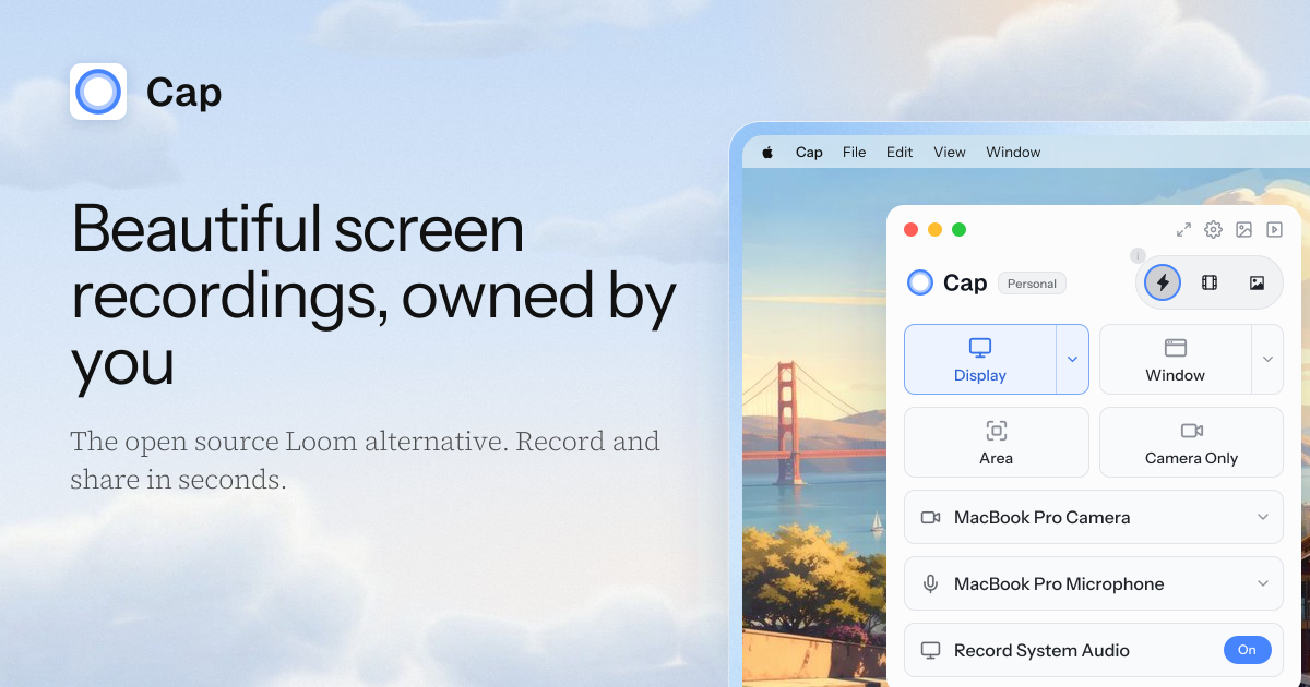 Studio Mode - Professional Screen Recording | Cap