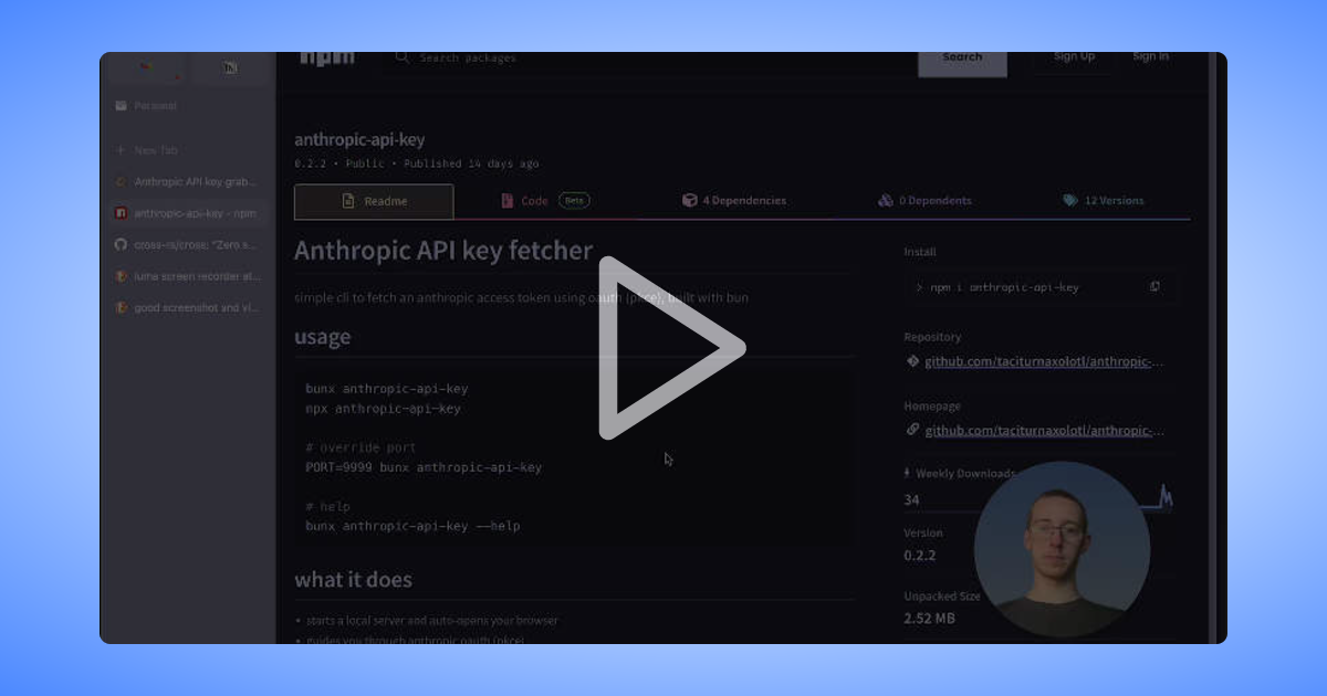 demo video showing using it with crush
