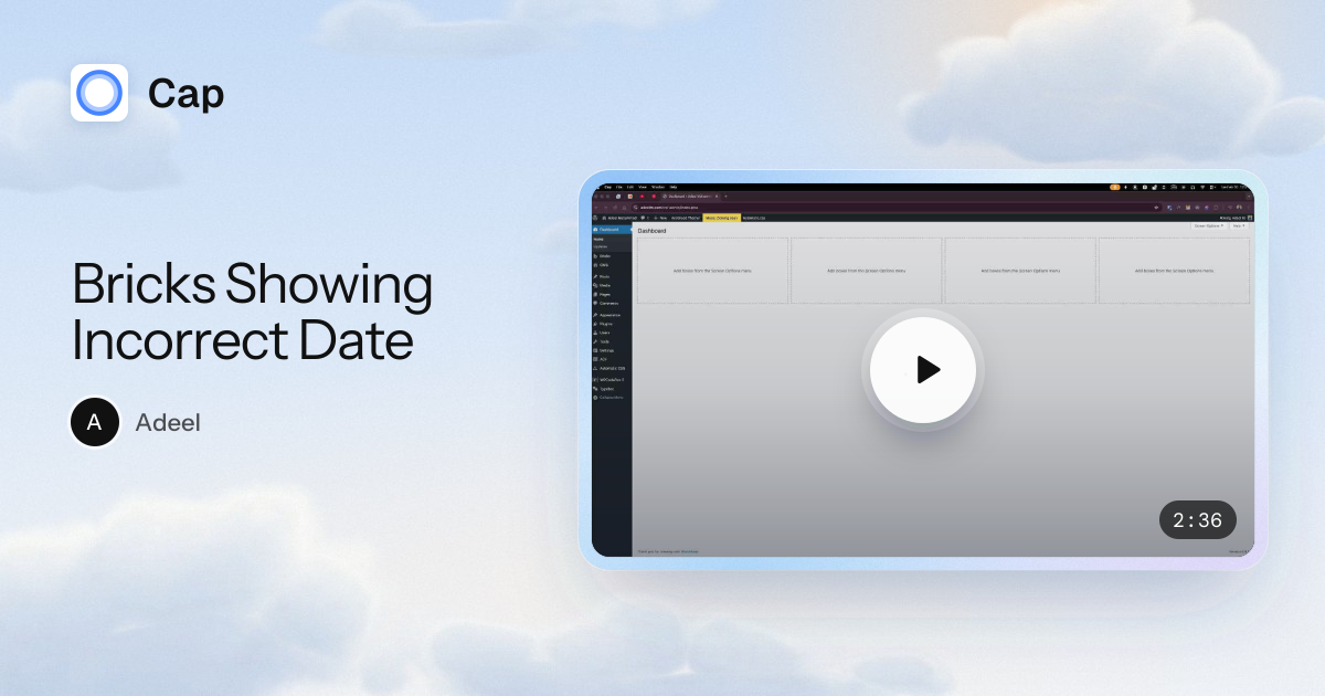 WIP: Bricks showing incorrect date on single post page - Bugs - Bricks ...